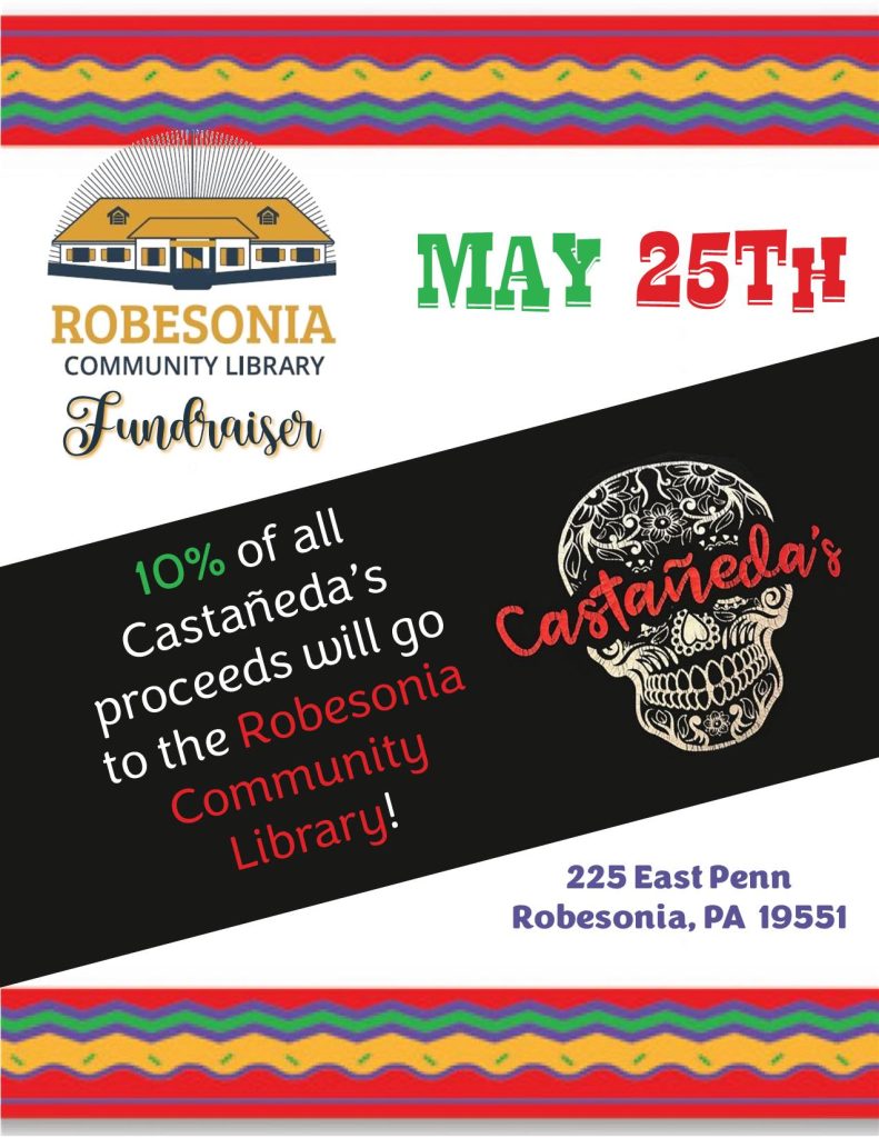 Robesonia Community Library Fundraiser at Castaneda’s Mexican