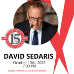 David Sedaris Coming to the Miller Center for the Arts