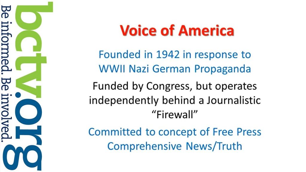 U.S. International Broadcasting The Voice of America with Ross MacCallum 8-16-22