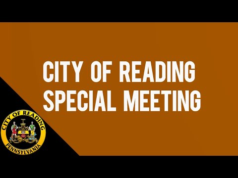 City of Reading City Council Special Meeting 9-13-22