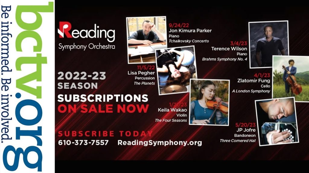 2022-2023 Reading Symphony Orchestra Season 9-8-22