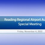 Reading Regional Airport Authority Special Meeting 11-4-22