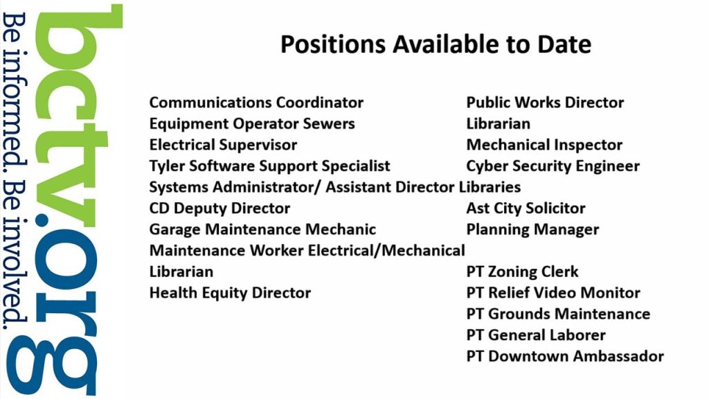 Employment with The City of Reading 1-18-23