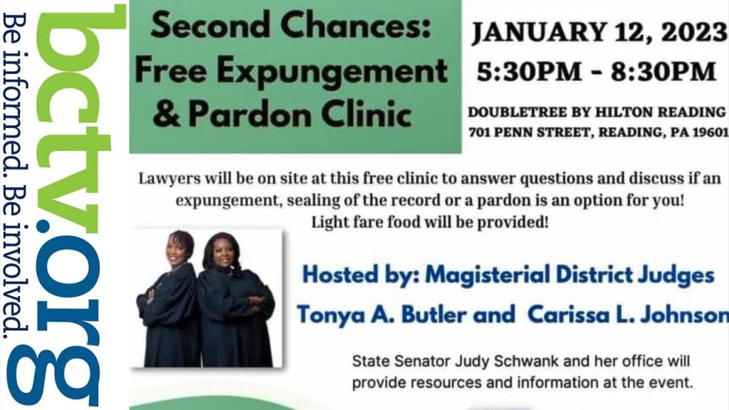 Second Chances: Free Expungement & Pardon Clinic 1-12-23