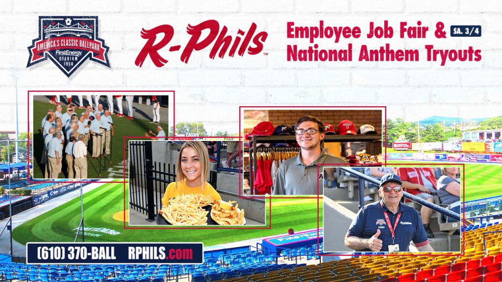 Fightins Job Fair, Anthem Tryouts, Season Ticket Pickups, Single Game Sales Set for March 4th