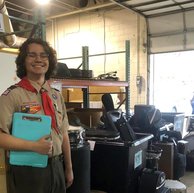 Scout Instruments Local Eagle Scout Devotes Project to Helping Student Musicians - BCTV