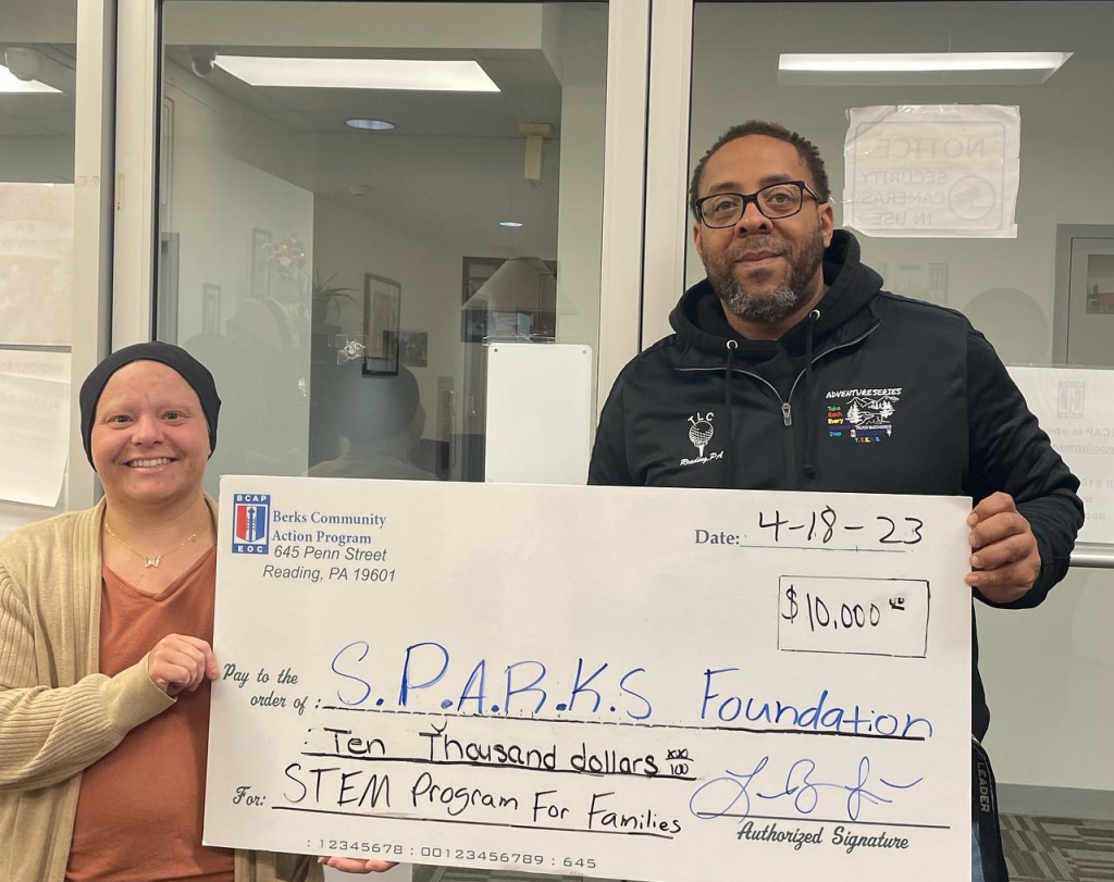 S.P.A.R.K.S Foundation’s Recieves $10,000 Donation from Berks Community Action Program