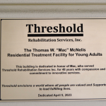 Threshold Dedicated New Residential Treatment Facility for Young Adults