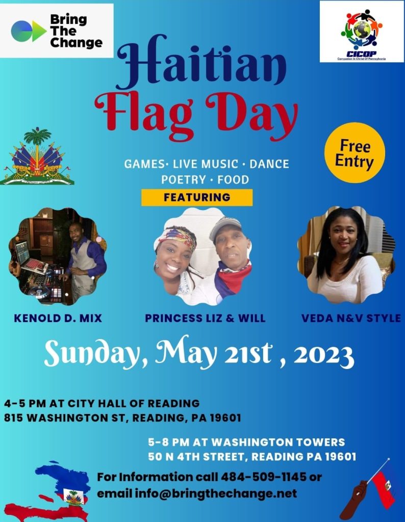 Bring The Change, CICOP Ministry to Host Celebration of Haitian Flag Day