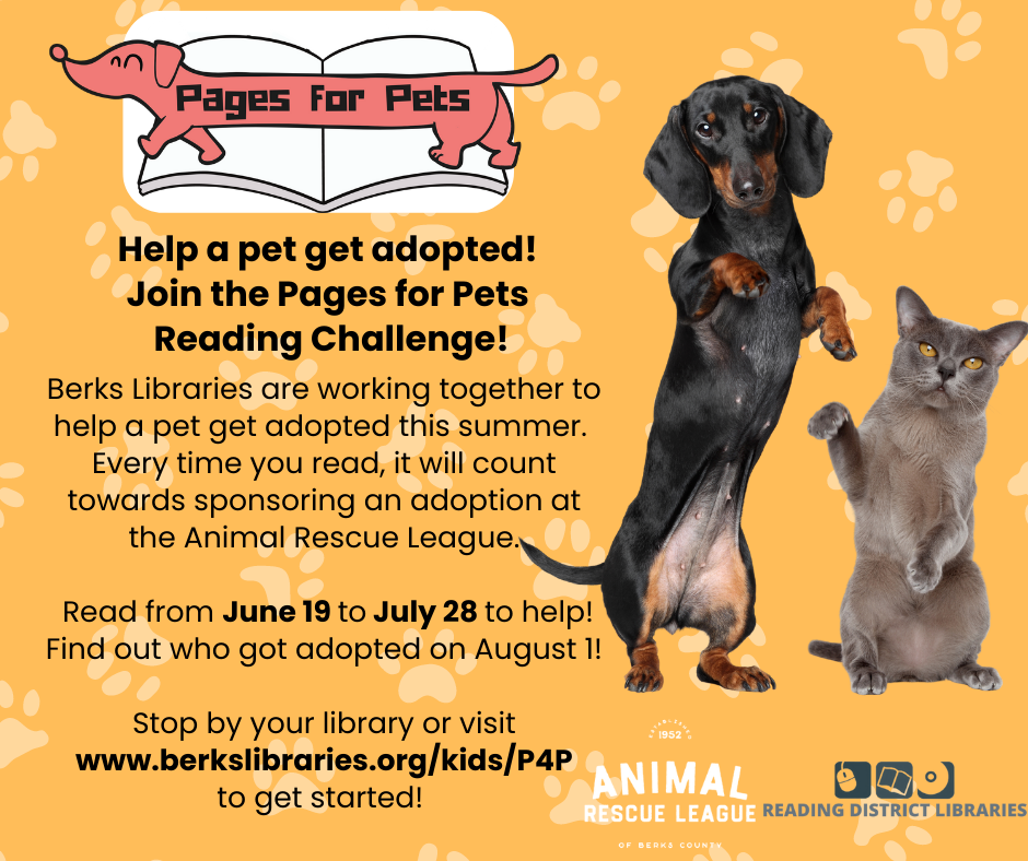 Reading District Libraries Partner with ARL for New “Pages for Pets ...