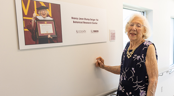 Kutztown University, KU Foundation Dedicate Nancy Jean Stump Seiger ’54 Botanical Research Center