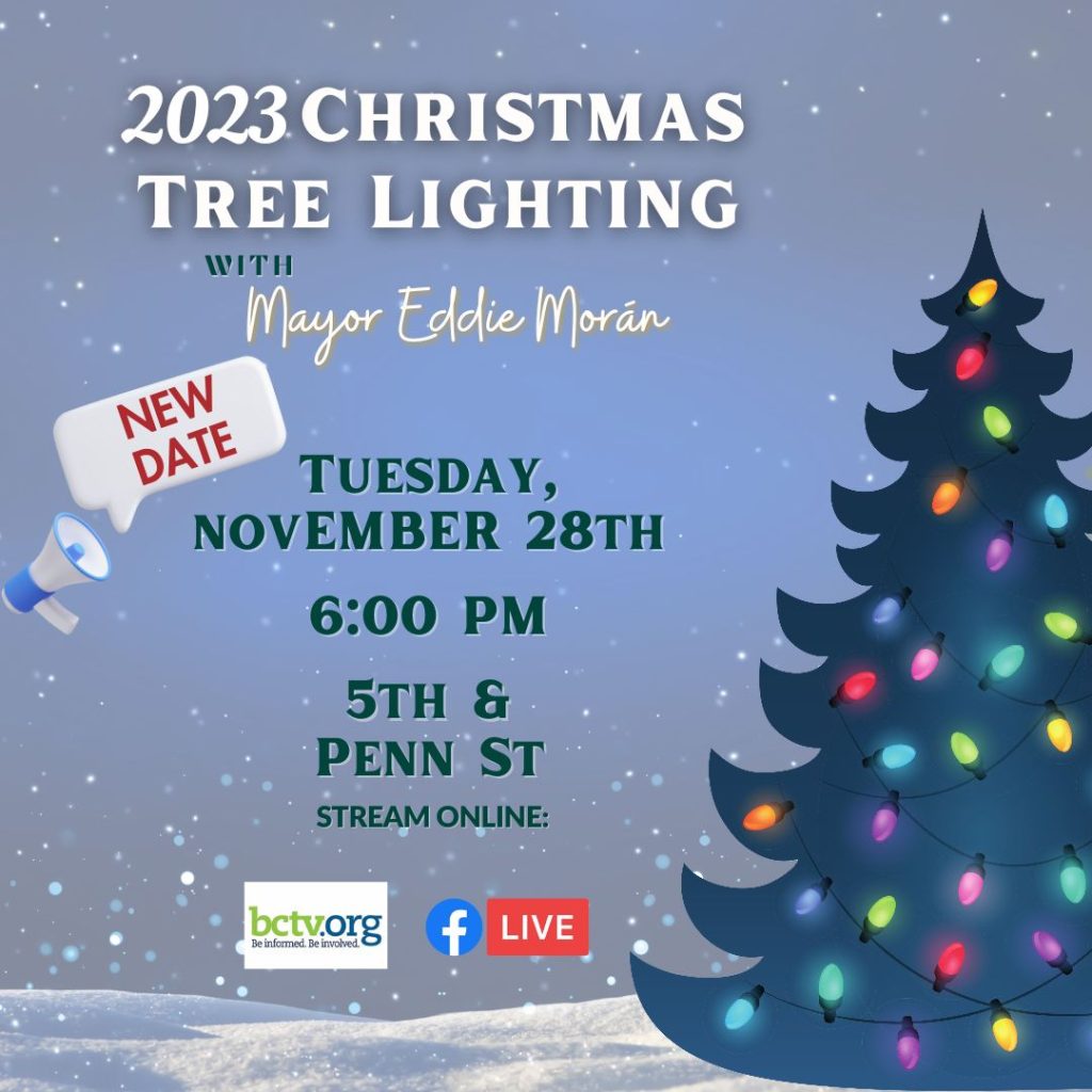 The Lighting of the Christmas Tree Rescheduled for Nov. 28