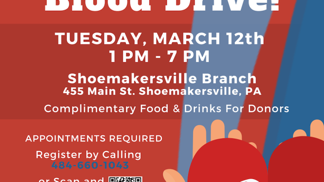 Fleetwood Bank to Host Blood Drive with Miller-Keystone