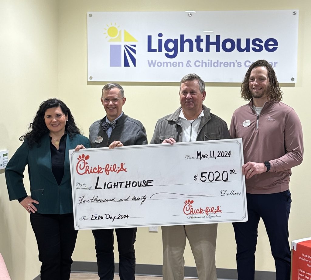 LightHouse Women & Children’s Center Receives Donation from Chick-fil-A Leap Day Giveaway