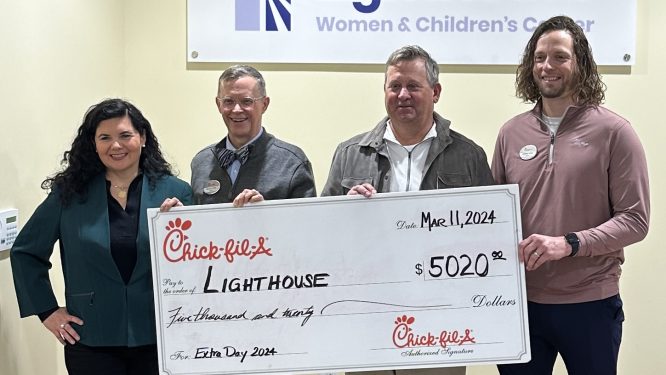 LightHouse Women & Children’s Center Receives Donation from Chick-fil-A Leap Day Giveaway