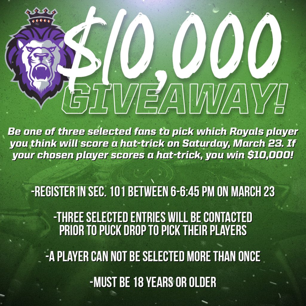 Win $10,000 At The Royals “St. Hat-Trick’s Day” Game