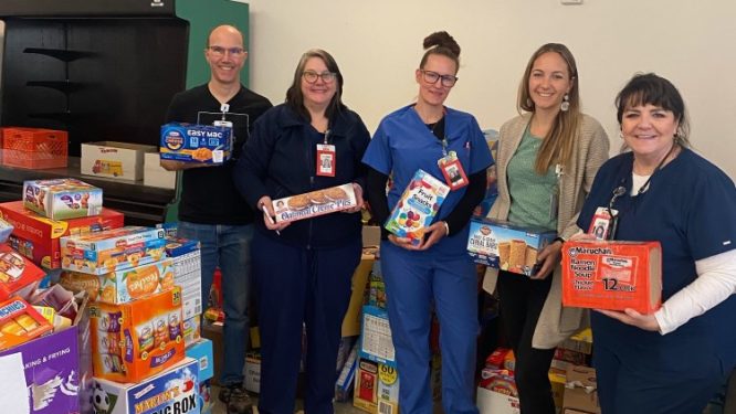 Reading Hospital Employees Partner with Helping Harvest Fresh Food Bank to Collect Food Items for Local Students