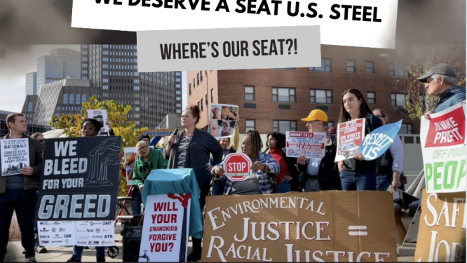 Environmental Groups Rally at U.S. Steel for ‘Voice at the Table’