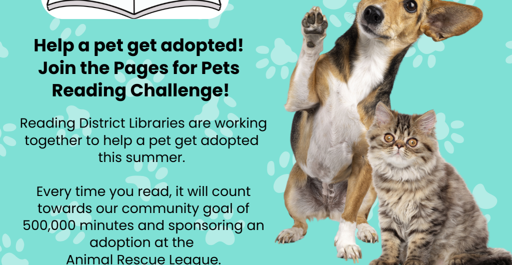 Reading District Libraries Partner with ARL of Berks County for 2nd Annual “Pages for Pets” Program