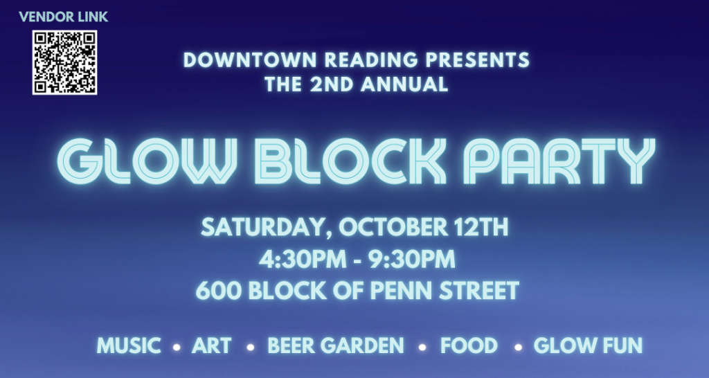 Downtown Reading to Host 2nd Annual Glow Block Party Alongside Nemesis Fitness’s 4th Annual Free Community Glow Run