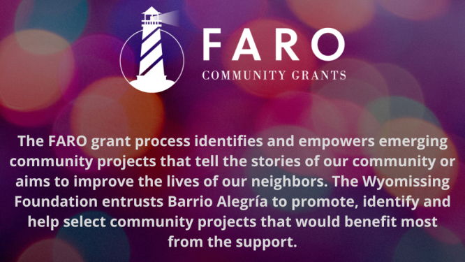 Barrio Alegría to Present Fourth Year of Faro Community Grants