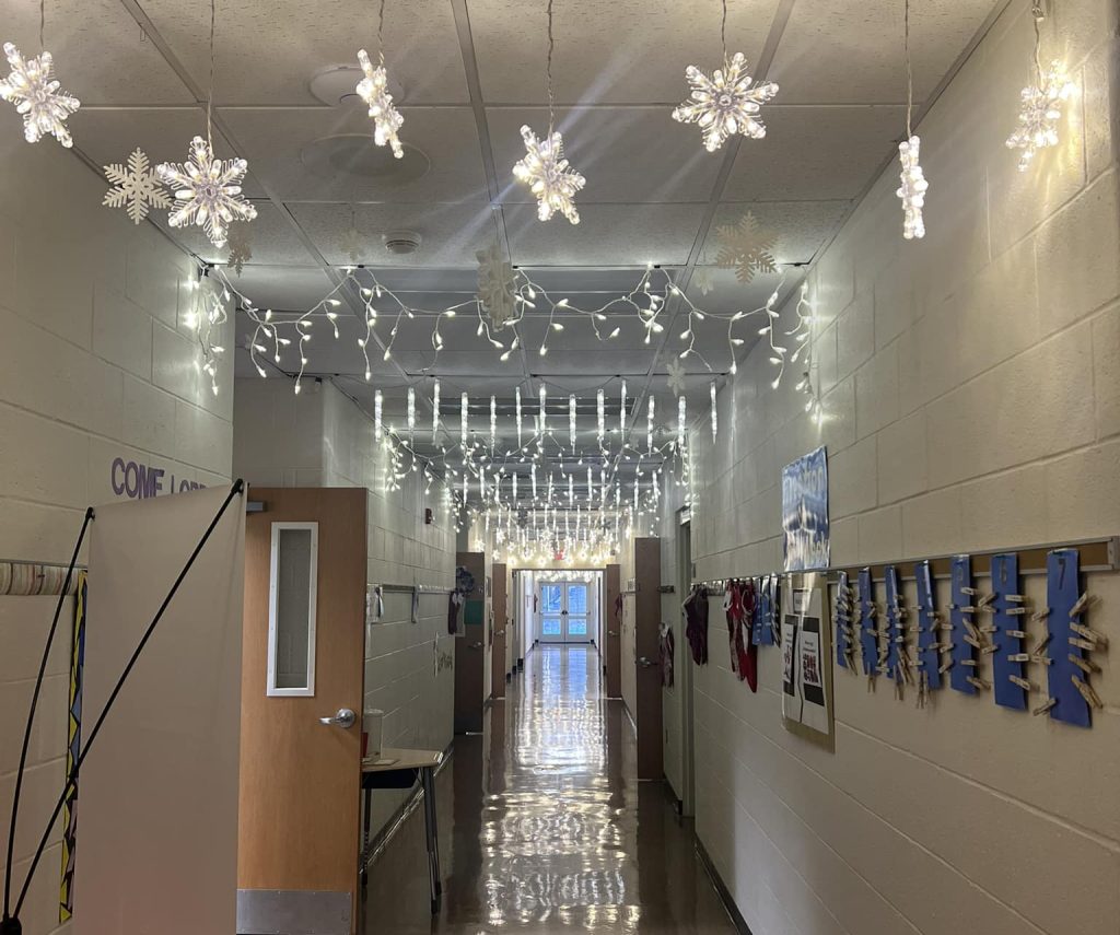 Local Business Owner Turns John Paul II Center for Special Learning Into Winter Wonderland
