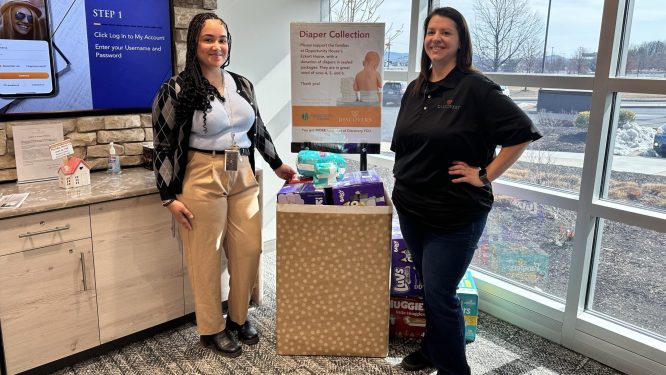 Discovery FCU Donates Diapers to Support Families at Opportunity House