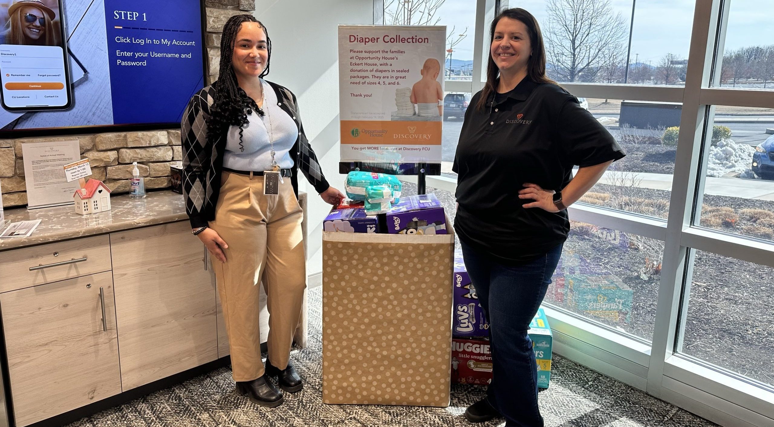Discovery FCU Donates Diapers to Support Families at Opportunity House ...