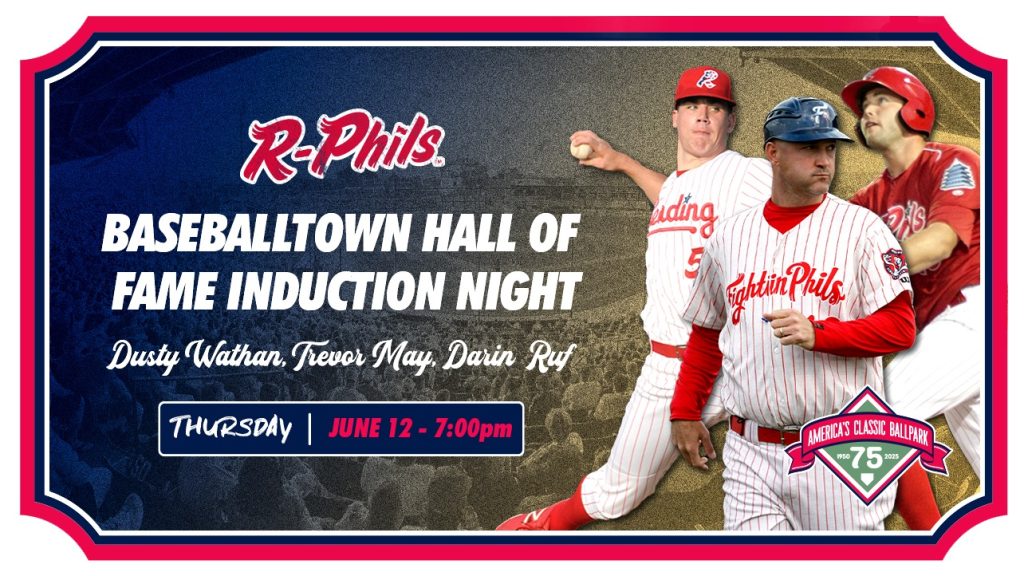Wathan, Ruf, and May Featured in 2025 Fightin Phils Hall of Fame Class