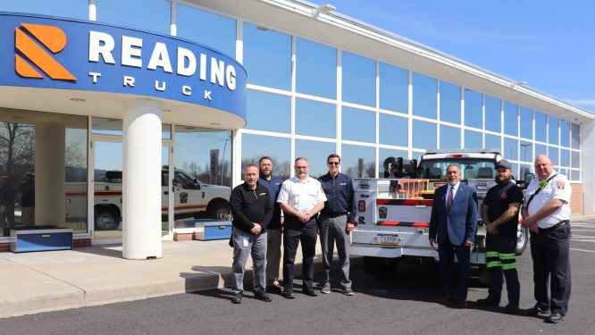 City of Reading Fire Department Receives Custom Mechanics Vehicle from Reading Truck at No Cost to the City