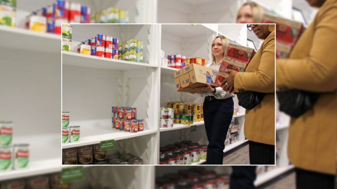 State Officials Visit Reading Area Community College to Stock Campus Food Pantry