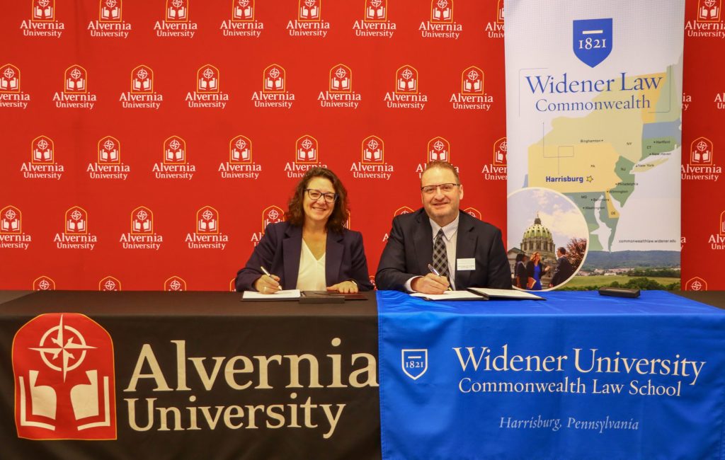 Alvernia, Widener Commonwealth Law School Expand Opportunities for Future Legal Professionals
