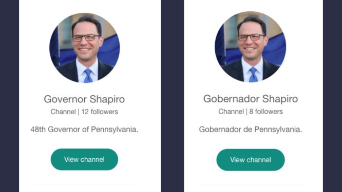 Governor Shapiro Launches WhatsApp Channels to Connect Directly with State Government