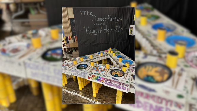 Building More Than Structures: Northwest Middle School’s Life Skills Students Shine in Canstructure Competition