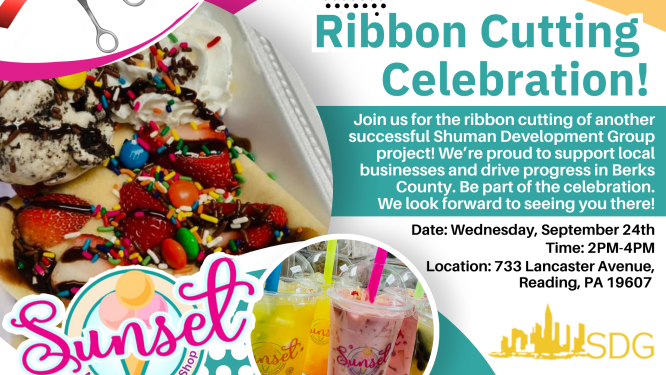 Shuman Development Group Announces Ribbon Cutting for Sunset Mexican Ice Cream Shop in Reading
