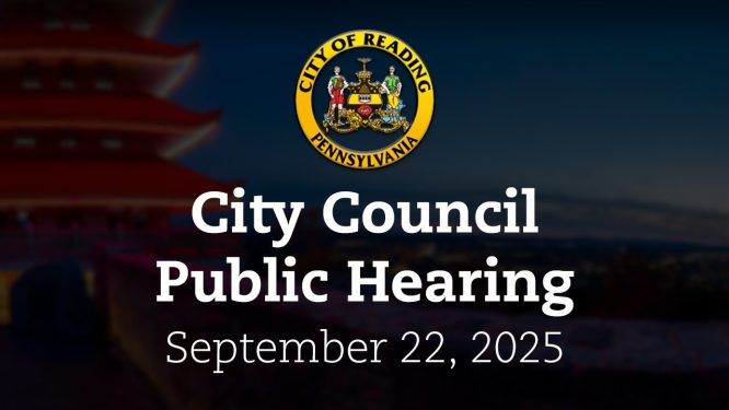 City Council Public Hearing 9/22/25 | City of Reading, PA