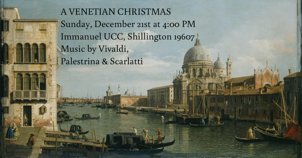 A Venetian Christmas: Vox Philia’s Annual Christmas Concert