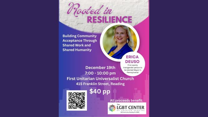 ‘Rooted in Resilience’ Event to Feature Erica Deuso, First Openly Transgender Mayor-Elect in Pennsylvania