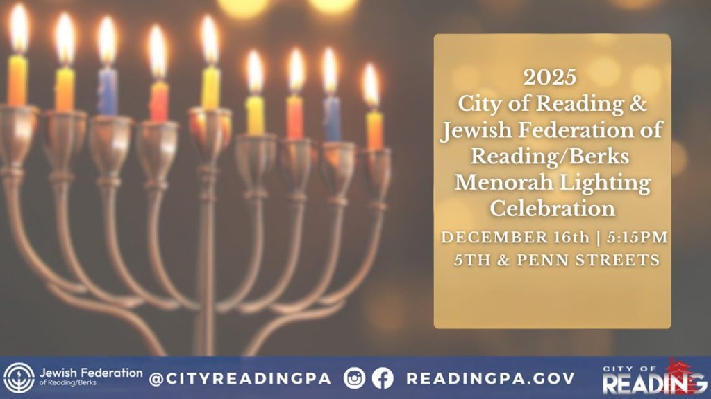 Menorah Lighting Celebration 2025 | City of Reading, PA
