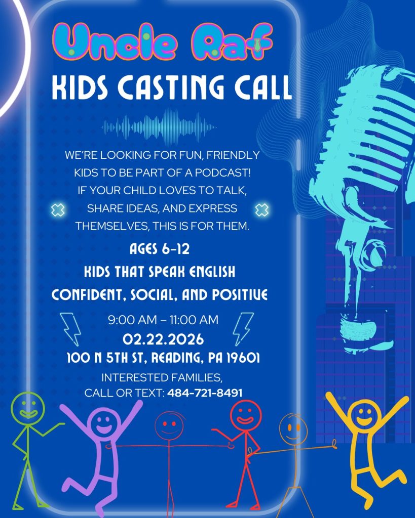 Uncle Raf Launches Casting Call for Children’s Podcast in Reading, PA