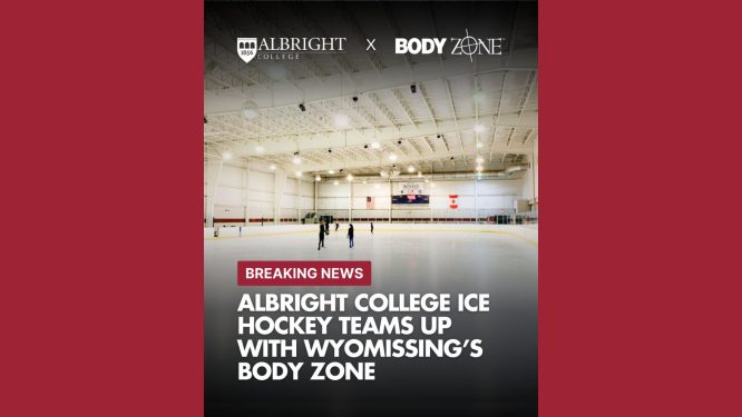 Albright College Ice Hockey Teams Up with Wyomissing’s Body Zone