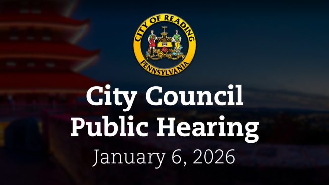 City Council Conditional Use Public Hearing 1/6/26 | City of Reading, PA