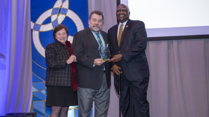 President Emeritus Thomas F. Flynn Receives ACCU Presidents’ Distinguished Service Award