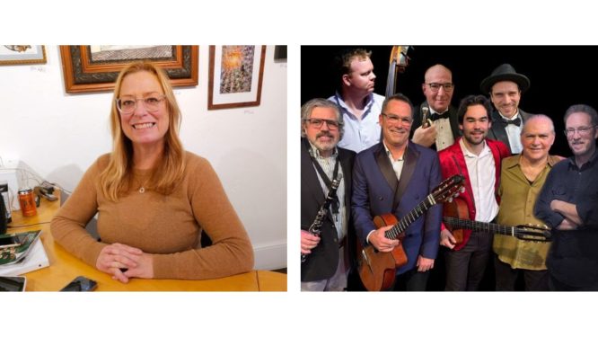 WCR Center for the Arts Presents Susan Biebuyck Exhibition Reception Prior to Hot Club of Reading Concert