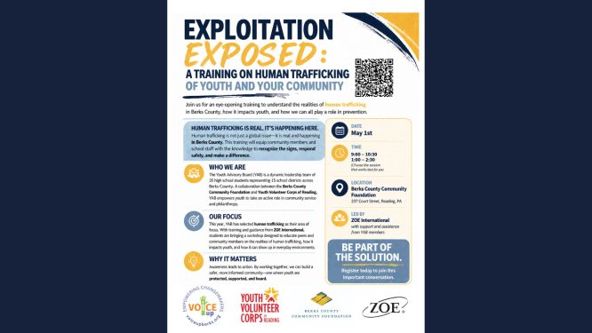 Berks County Youth Confront Human Trafficking, Urge Community Action