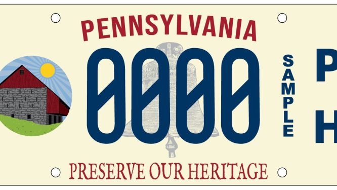 New ‘Preserve Our Heritage’ PA License Plates Featuring Bank Barn Now Available