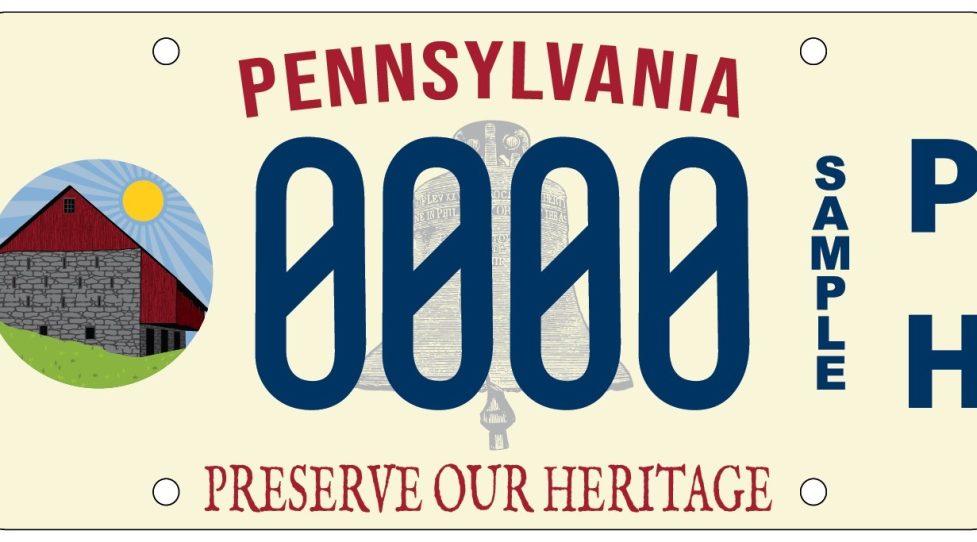 New ‘Preserve Our Heritage’ PA License Plates Featuring Bank Barn Now Available