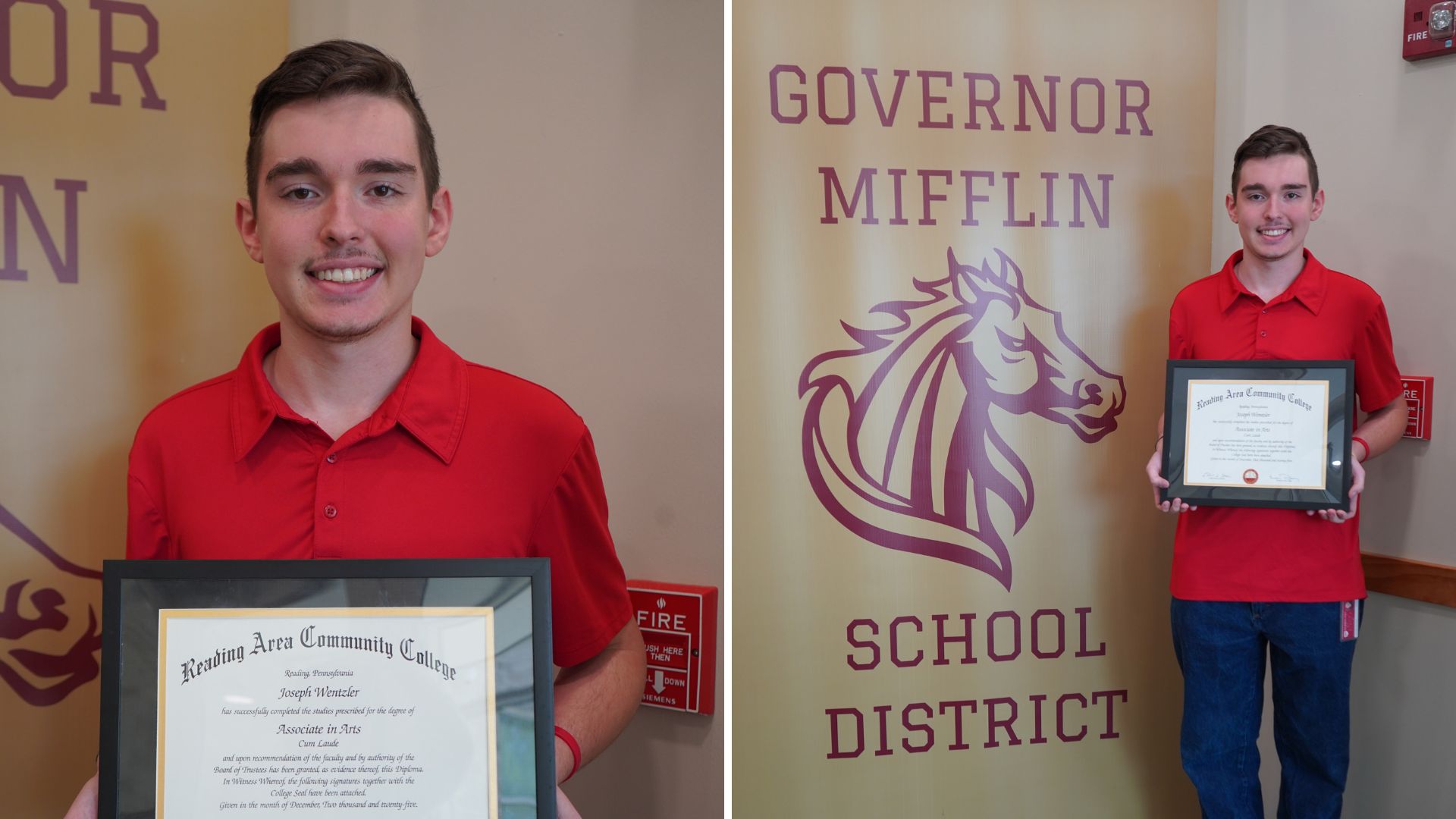 Governor Mifflin Senior Earns His Associates Degree During High School Career
