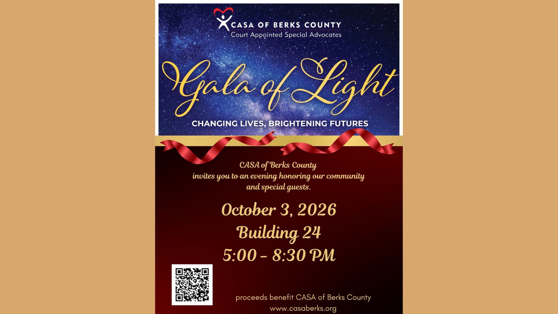 CASA of Berks County ‘Gala of Light' to Benefit Children in Foster Care