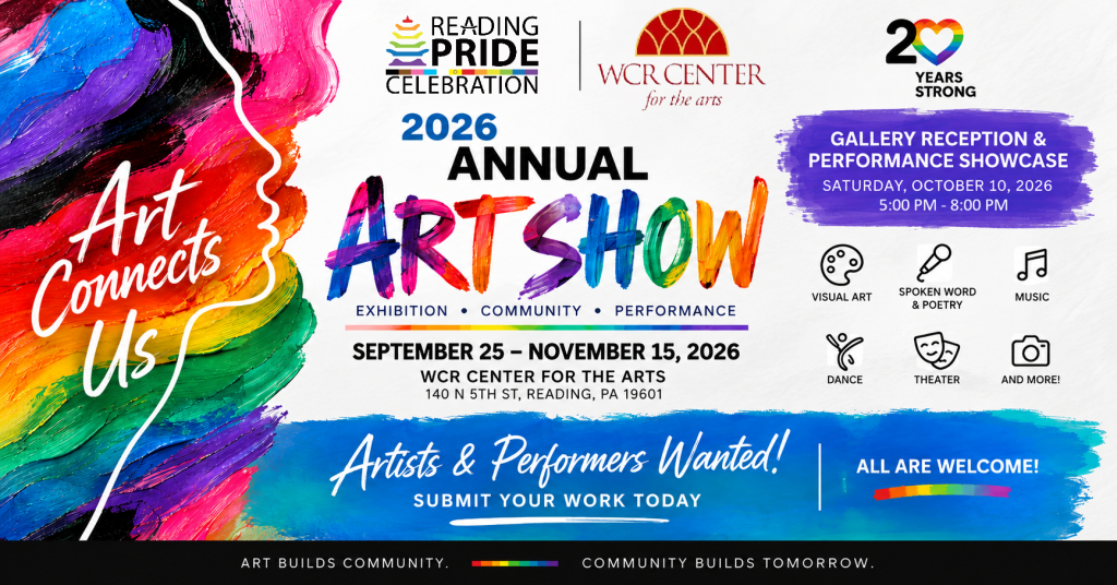 Reading Pride Celebrates LGBTQ+ Creativity with 2026 Annual Art Show and Performance Showcase